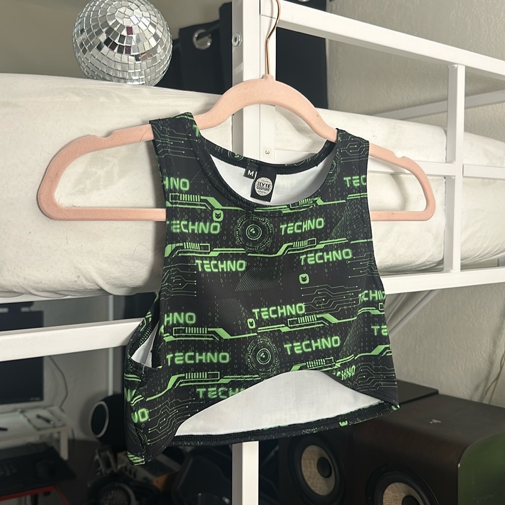 Techno Cropped Top